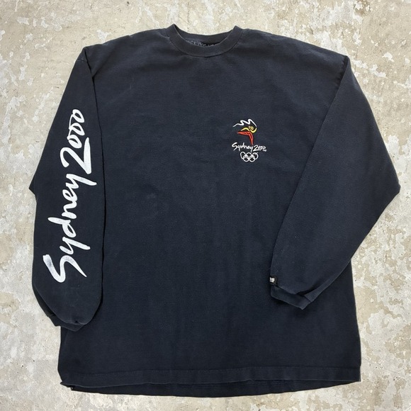 ACME Other - Vintage Sydney Olympics Shirt Mens 2XL Black Austrailia Long Sleeve Y2K Logo